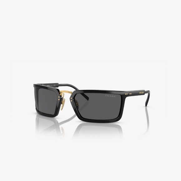Prada A11 1AB5S0 62 Dark Gray Gold Sunglasses SPRA11 - Picture 1 of 5